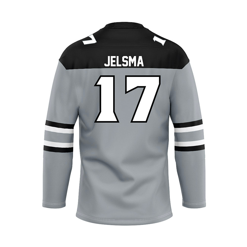 Providence - NCAA Men's Ice Hockey : Beau Jelsma - Grey Hockey Jersey-1