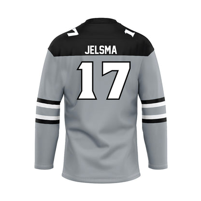 Providence - NCAA Men's Ice Hockey : Beau Jelsma - Grey Hockey Jersey-1