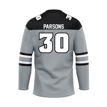 Providence - NCAA Men's Ice Hockey : John Parsons - Grey Hockey Jersey-1