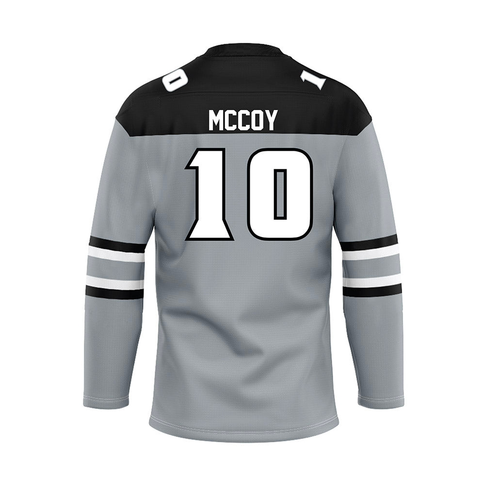 Providence - NCAA Men's Ice Hockey : Donovan McCoy - Grey Hockey Jersey-1