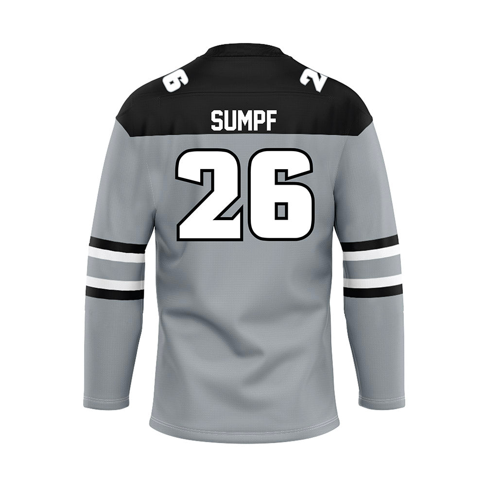 Providence - NCAA Men's Ice Hockey : Julius Sumpf - Grey Hockey Jersey-1