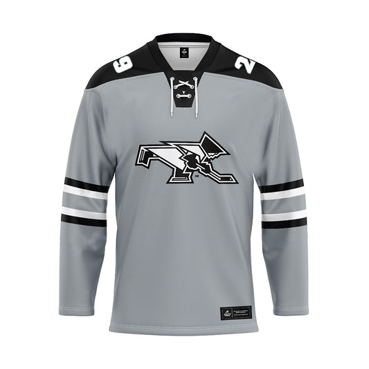 Providence - NCAA Men's Ice Hockey : Zach Borgiel - Grey Hockey Jersey