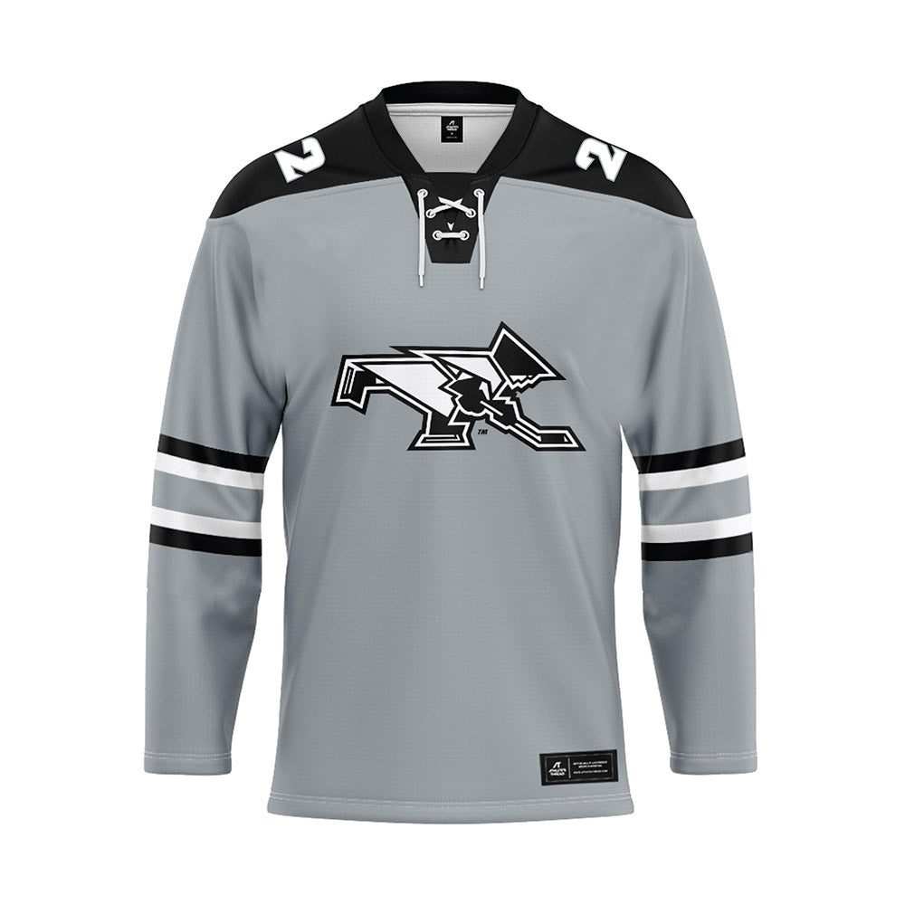 Providence - NCAA Men's Ice Hockey : Clint Levens - Grey Hockey Jersey