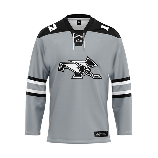 Providence - NCAA Men's Ice Hockey : Nick Poisson - Grey Hockey Jersey