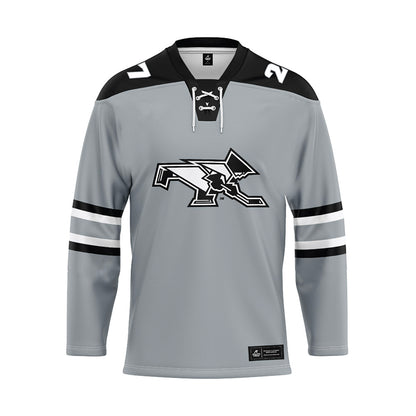Providence - NCAA Men's Ice Hockey : Aleksandr Rybakov - Grey Hockey Jersey-0