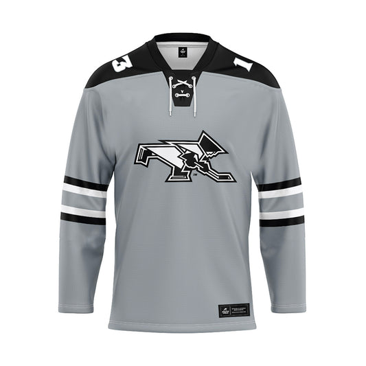 Providence - NCAA Men's Ice Hockey : Geno McEnery - Grey Hockey Jersey