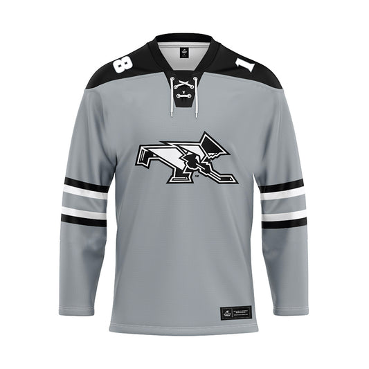 Providence - NCAA Men's Ice Hockey : Brendan Ross - Grey Hockey Jersey-0