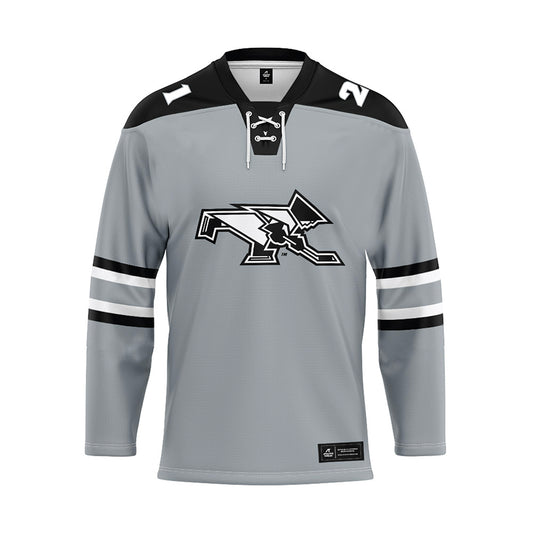 Providence - NCAA Men's Ice Hockey : John Mustard - Grey Hockey Jersey