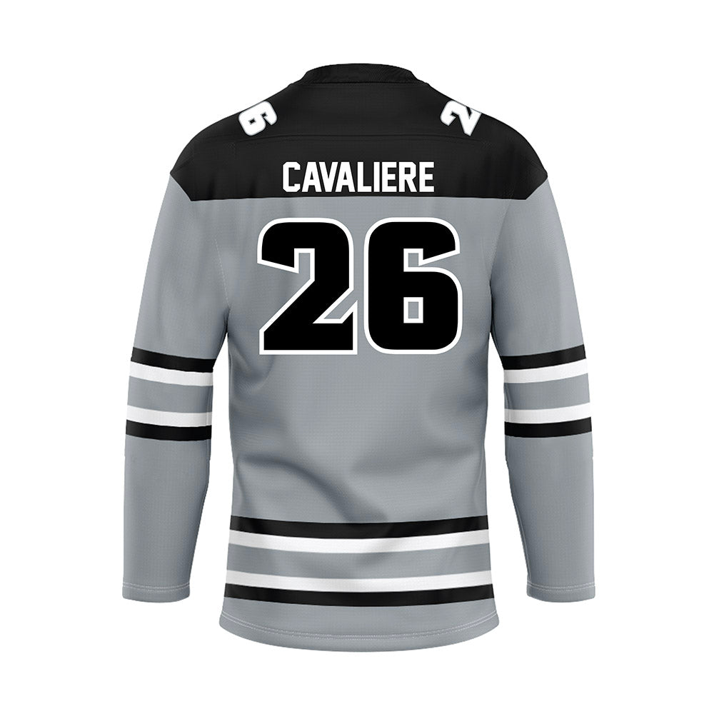 Providence - NCAA Women's Ice Hockey : Cristina Cavaliere - Grey Hockey Jersey-1