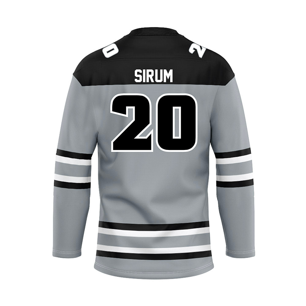 Providence - NCAA Women's Ice Hockey : Millie Rose Sirum - Grey Hockey Jersey-1