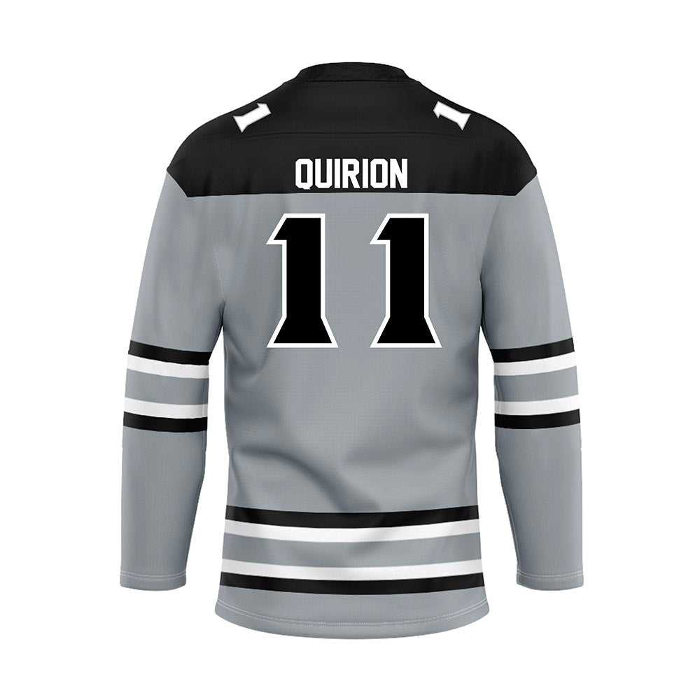 Providence - NCAA Women's Ice Hockey : Megane Quirion - Grey Hockey Jersey-1