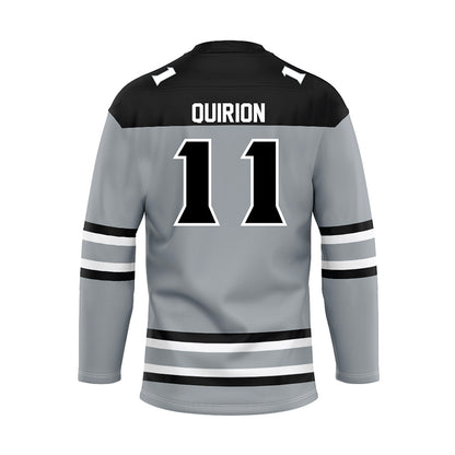 Providence - NCAA Women's Ice Hockey : Megane Quirion - Grey Hockey Jersey-1