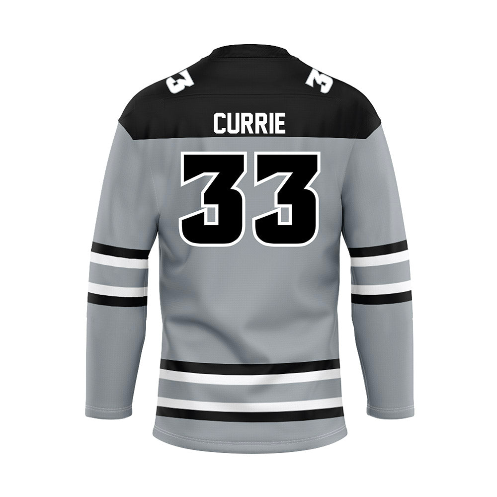 Providence - NCAA Women's Ice Hockey : Taya Currie - Grey Hockey Jersey-1