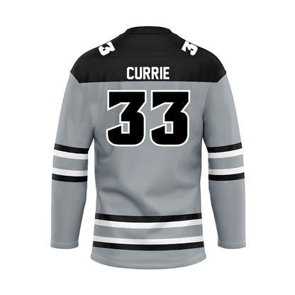 Providence - NCAA Women's Ice Hockey : Taya Currie - Grey Hockey Jersey-1