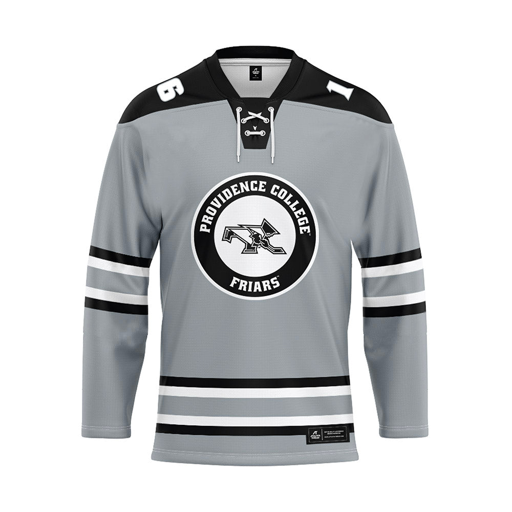 Providence - NCAA Women's Ice Hockey : Reichen Kirchmair - Grey Hockey Jersey-0