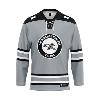 Providence - NCAA Women's Ice Hockey : Megane Quirion - Grey Hockey Jersey-0