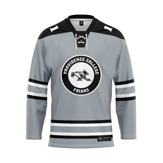 Providence - NCAA Women's Ice Hockey : Megane Quirion - Grey Hockey Jersey-0
