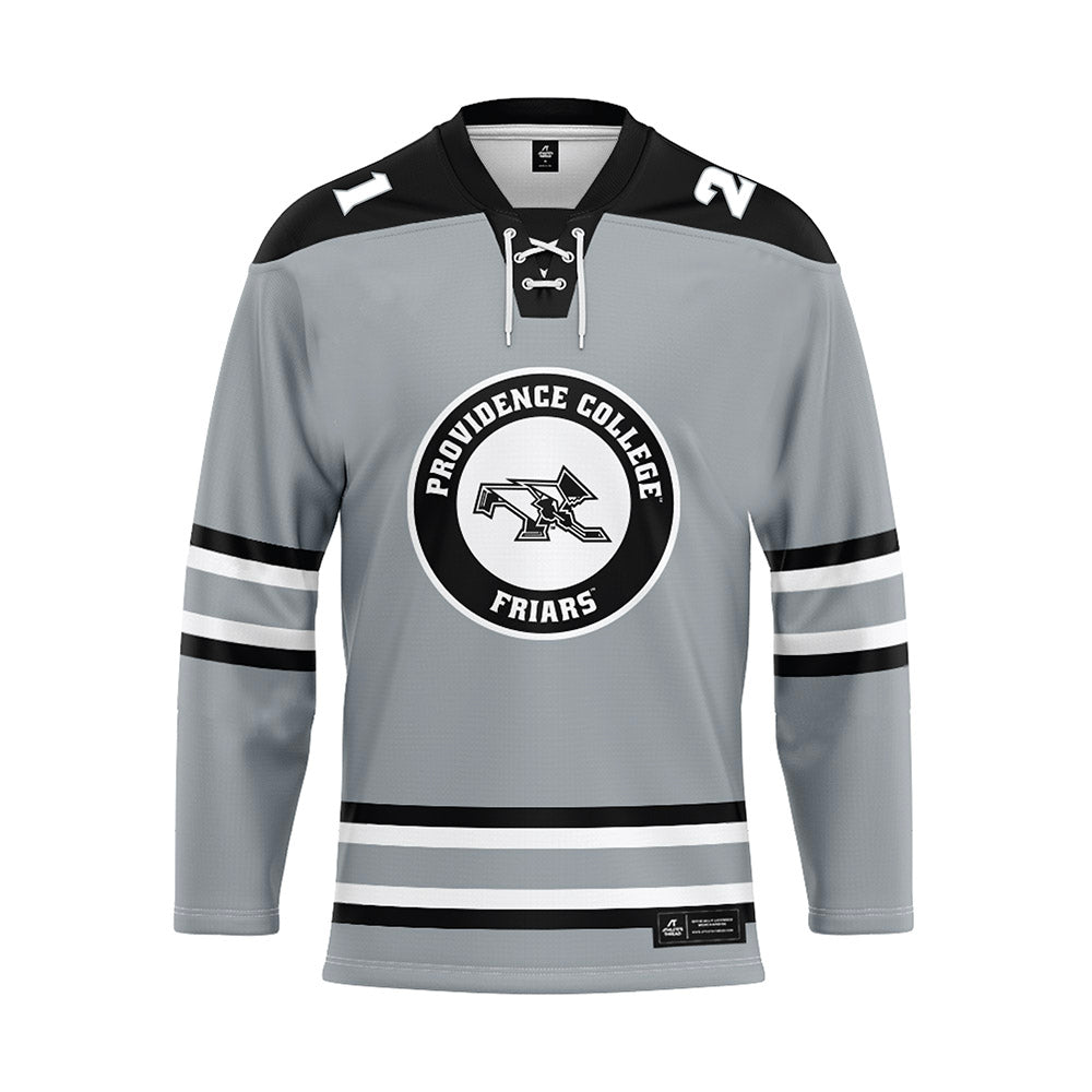 Providence - NCAA Women's Ice Hockey : Taylor Gilmour - Grey Hockey Jersey-0