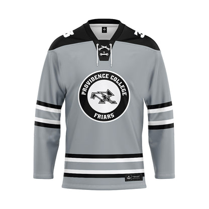 Providence - NCAA Women's Ice Hockey : Cali Cerruti - Grey Hockey Jersey-0