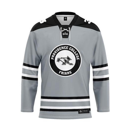 Providence - NCAA Women's Ice Hockey : Cali Cerruti - Grey Hockey Jersey-0
