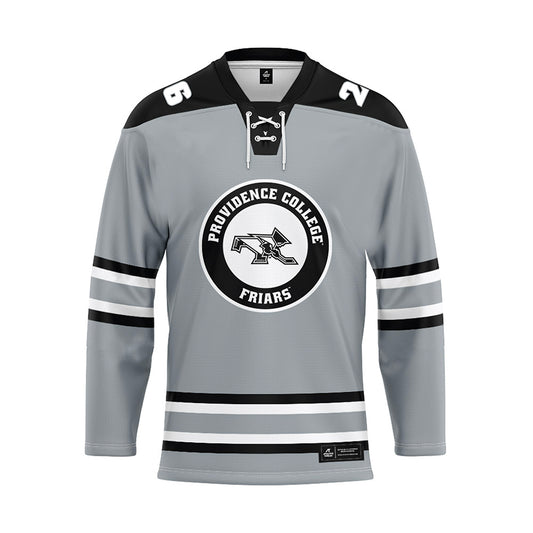 Providence - NCAA Women's Ice Hockey : Cristina Cavaliere - Grey Hockey Jersey-0