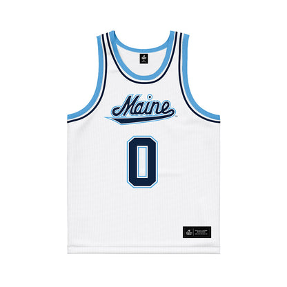 Maine - NCAA Men's Basketball : Logan Carey - White Basketball Jersey