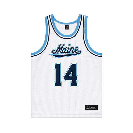 Maine - NCAA Men's Basketball : Amare Allen - White Basketball Jersey-0