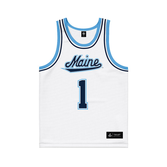 Maine - NCAA Men's Basketball : Kellen Tynes - White Basketball Jersey