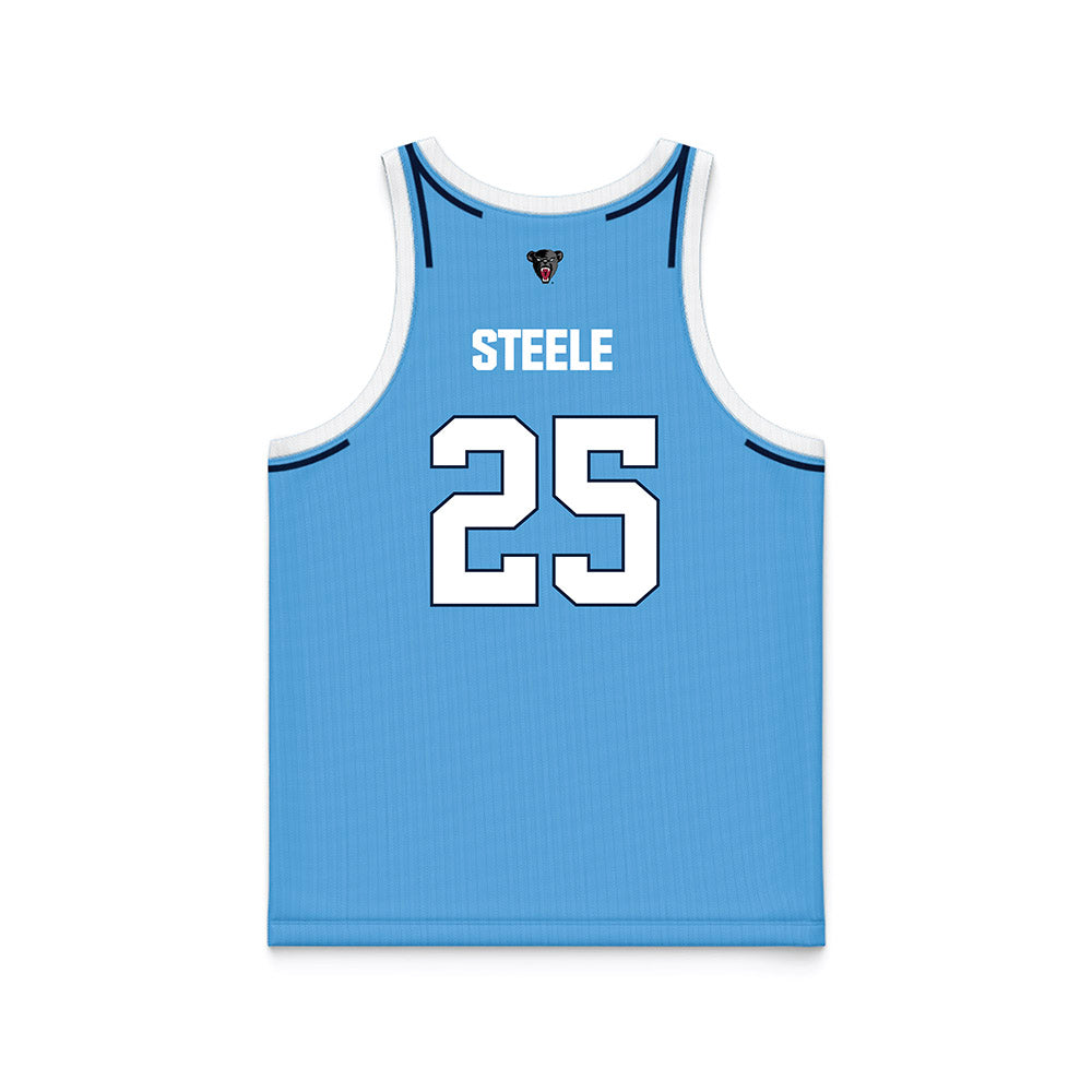 Maine - NCAA Men's Basketball : Keelan Steele - Light Blue Basketball Jersey