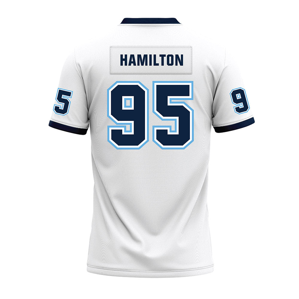 Maine - NCAA Football : Michael Hamilton - White Premium Football Jersey-1