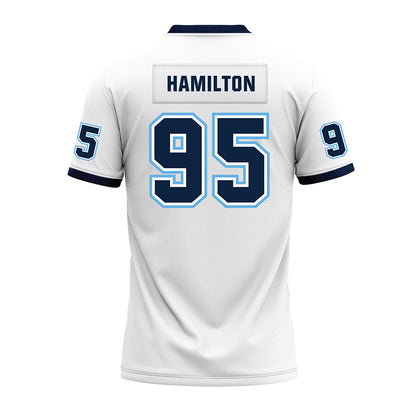 Maine - NCAA Football : Michael Hamilton - White Premium Football Jersey-1
