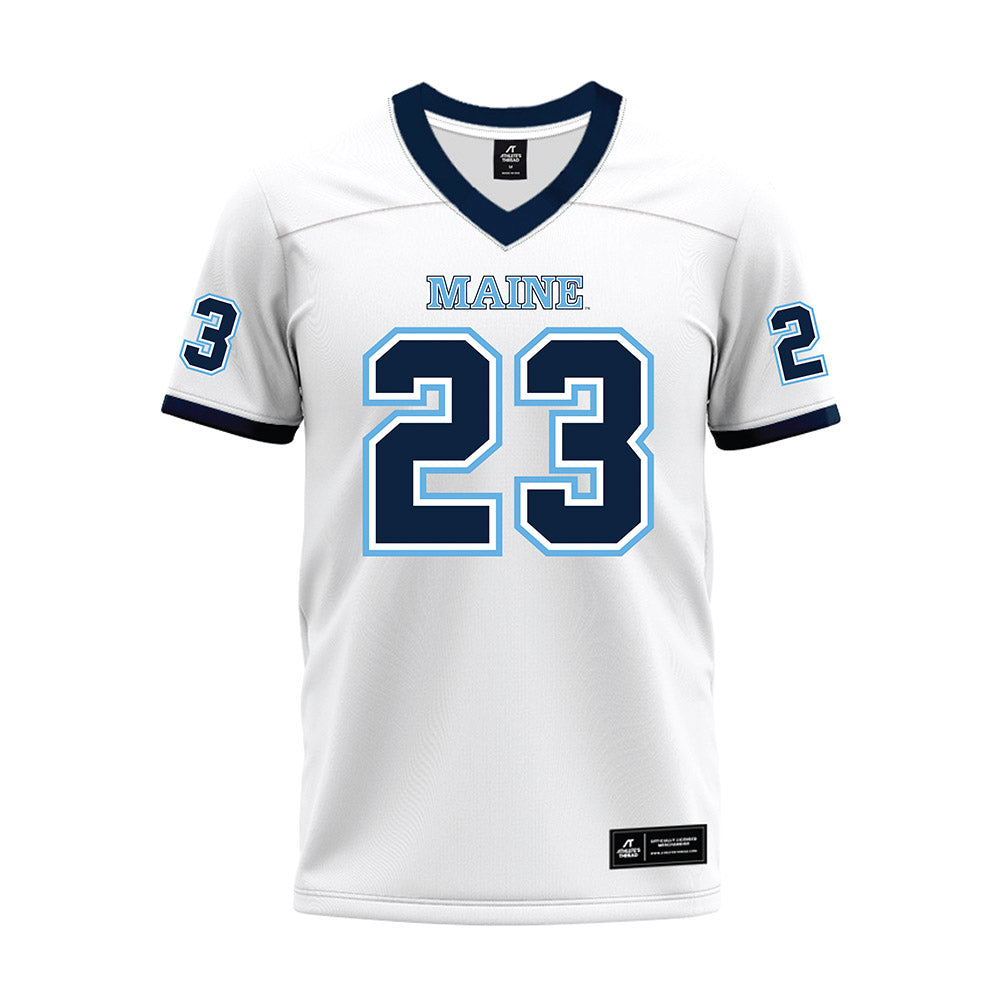 Maine - NCAA Football : Amir Byrd - White Premium Football Jersey