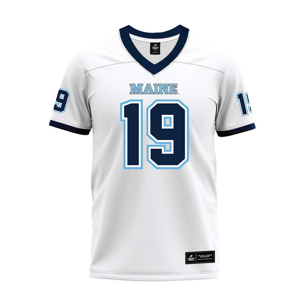 Maine - NCAA Football : Daniel Batch - White Premium Football Jersey-0
