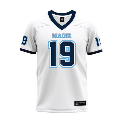 Maine - NCAA Football : Daniel Batch - White Premium Football Jersey-0
