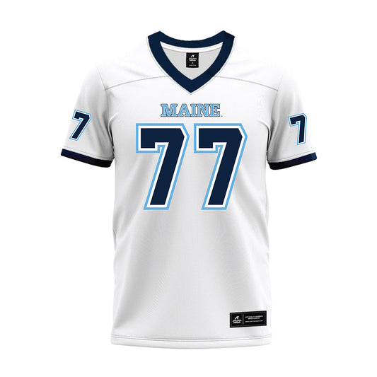 Maine - NCAA Football : Noah Shimko - White Premium Football Jersey-0