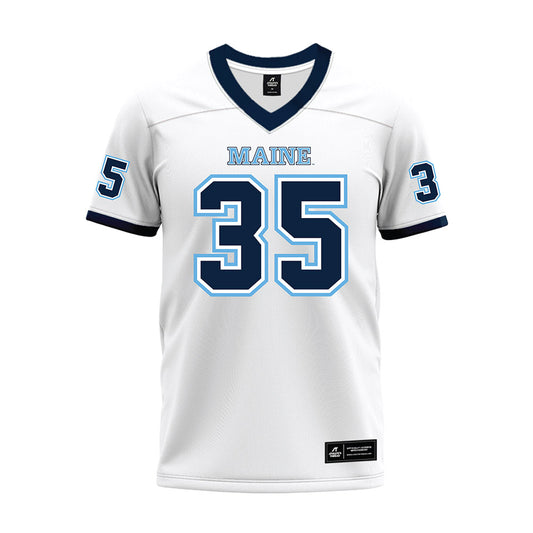 Maine - NCAA Football : Jadarius Steele - White Premium Football Jersey-0