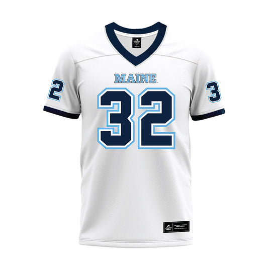 Maine - NCAA Football : Bryceson Wise - White Premium Football Jersey-0
