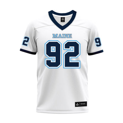 Maine - NCAA Football : Izaiah Henderson - White Premium Football Jersey