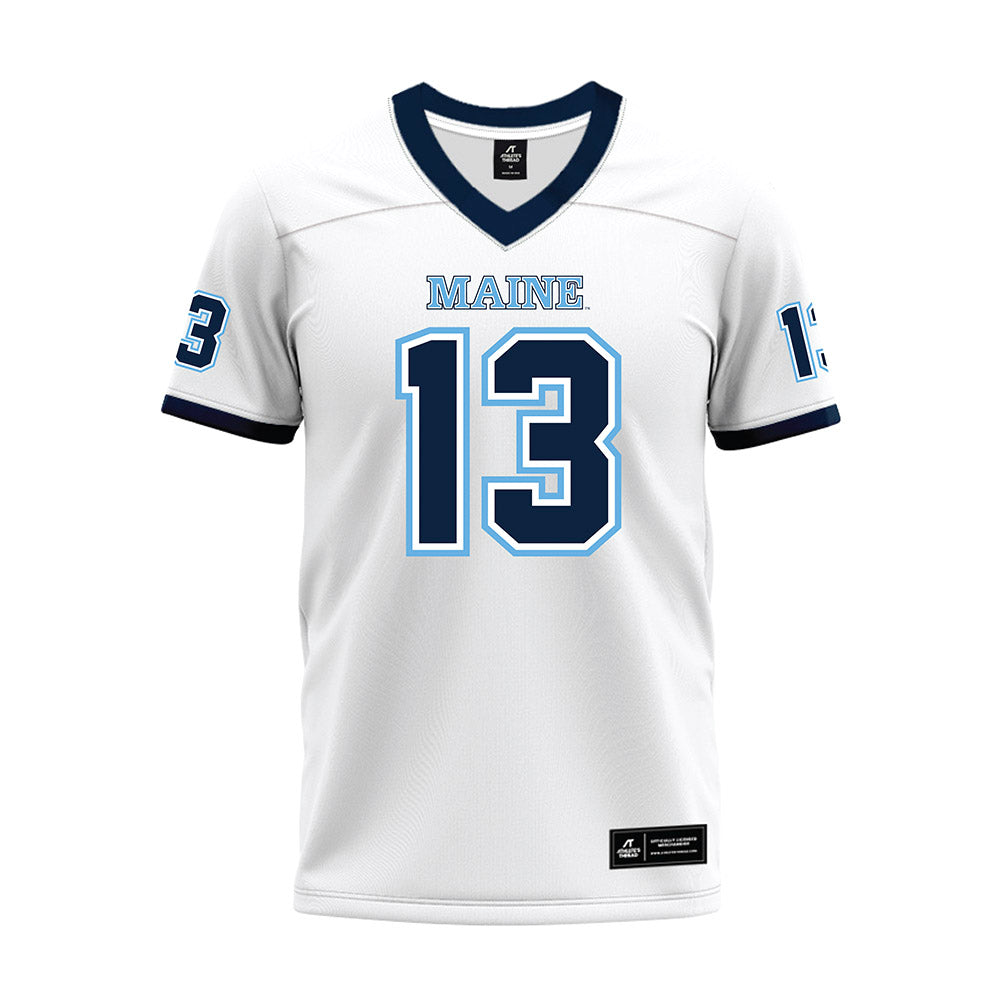 Maine - NCAA Football : Aaron Arteaga - White Premium Football Jersey-0