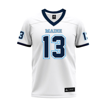 Maine - NCAA Football : Aaron Arteaga - White Premium Football Jersey-0
