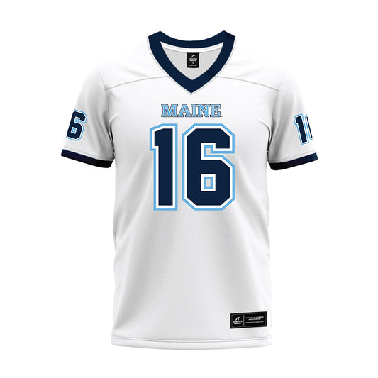 Maine - NCAA Football : Michael McMaugh - White Premium Football Jersey-0