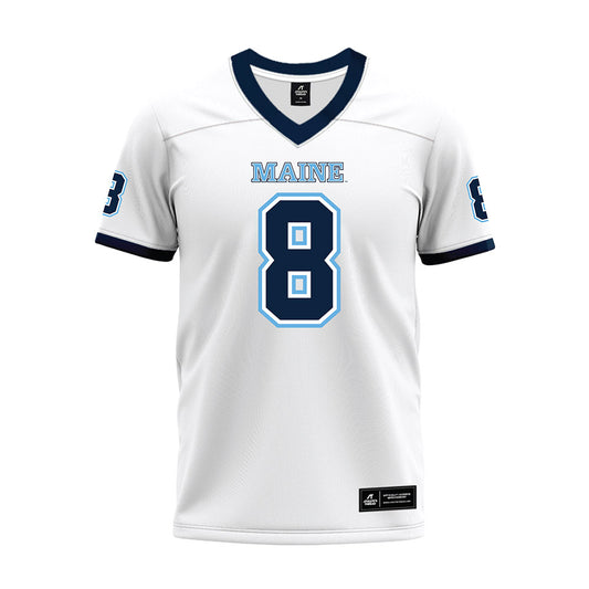 Maine - NCAA Football : Jamaree Gibson - White Premium Football Jersey-0
