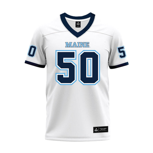 Maine - NCAA Football : Zach Zoglio - White Premium Football Jersey-0