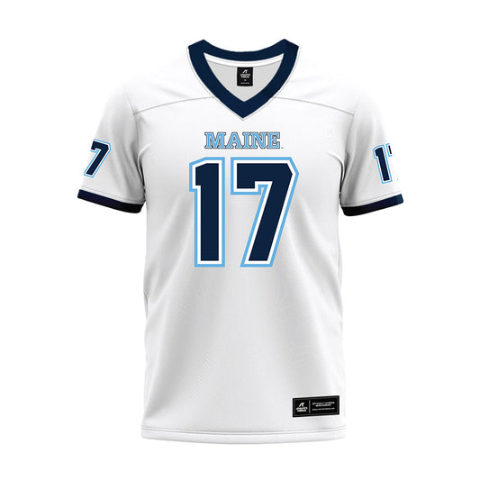 Maine - NCAA Football : Nacire Christmas - White Premium Football Jersey-0
