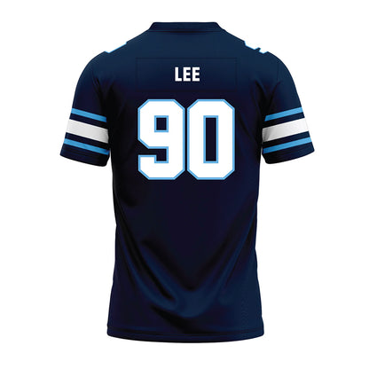 Maine - NCAA Football : Jaedin Lee - Navy Premium Football Jersey-1