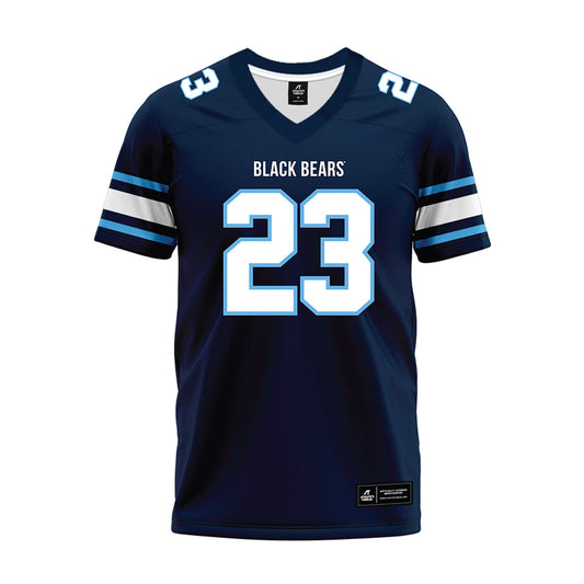 Maine - NCAA Football : Amir Byrd - Navy Premium Football Jersey