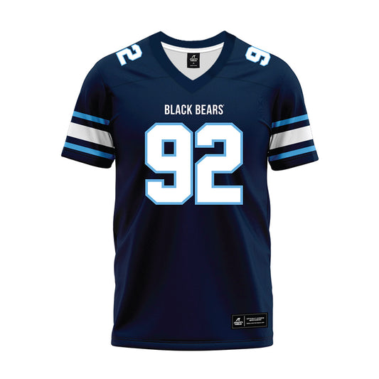 Maine - NCAA Football : Izaiah Henderson - Navy Premium Football Jersey