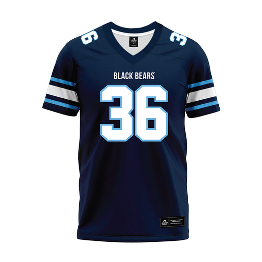 Maine - NCAA Football : Symon Sathler - Navy Premium Football Jersey-0