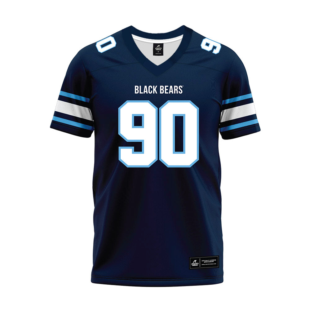 Maine - NCAA Football : Jaedin Lee - Navy Premium Football Jersey-0