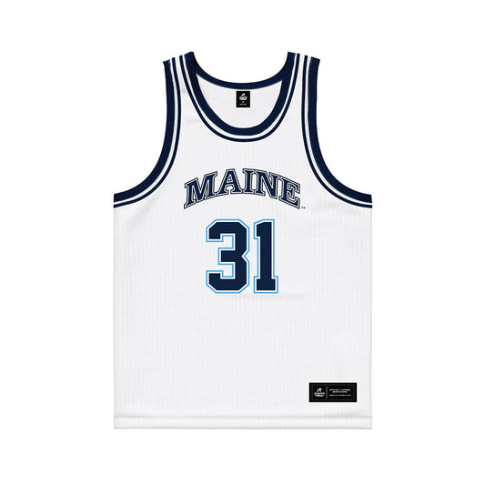 Maine - NCAA Women's Basketball : Bailey Breen - White Basketball Jersey-0